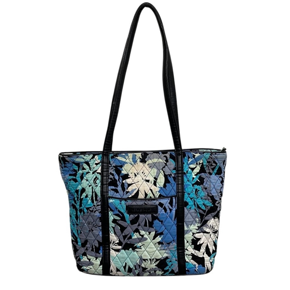 Vera Bradley Camofloral Tote Shoulder Bag Quilted Lightweight Pockets Zip Close